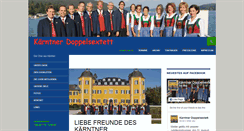 Desktop Screenshot of kaerntnerdoppelsextett.com